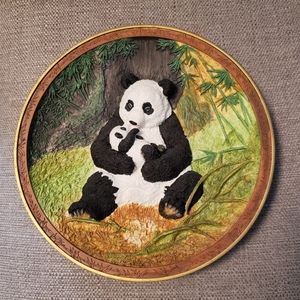 "Rock - a - Bye" Panda Bear limited edition plate from Bradford Exchange